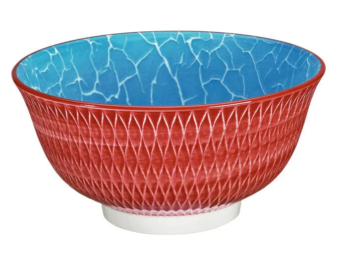 CILIO Bowl Amici Rauten rot Porzellan 850 ml ø 18x8 cm in  präsentiert im Onlineshop von KAQTU Design AG. Schale ist von CILIO