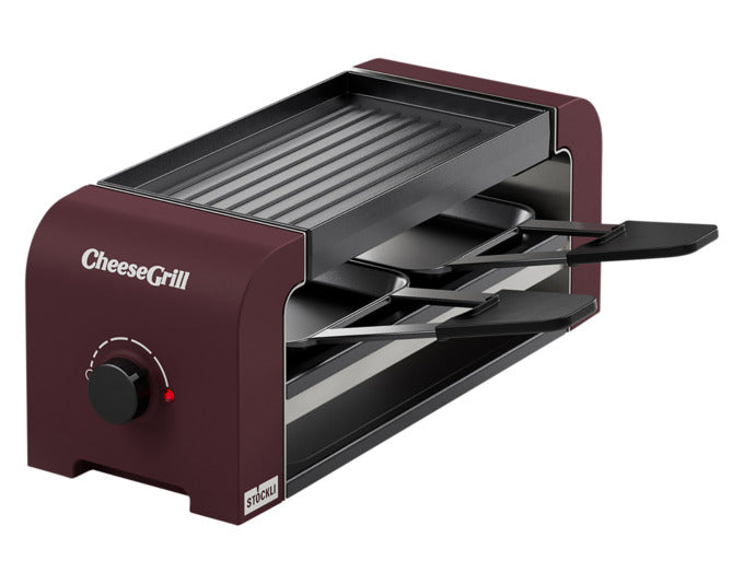 STÖCKLI Raclettegrill CheeseGrill 2 merlot red 31.4x11.6x11.8 cm in  präsentiert im Onlineshop von KAQTU Design AG. Fondue/Raclette ist von STÖCKLI