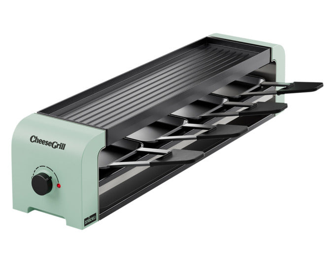 STÖCKLI Raclettegrill CheeseGrill 4 mint green 53x11.6x11.8 cm in  präsentiert im Onlineshop von KAQTU Design AG. Fondue/Raclette ist von STÖCKLI