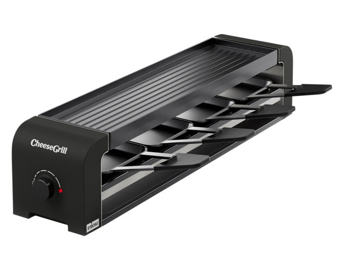 STÖCKLI Raclettegrill CheeseGrill 4 black 53x11.6x11.8 cm in  präsentiert im Onlineshop von KAQTU Design AG. Fondue/Raclette ist von STÖCKLI