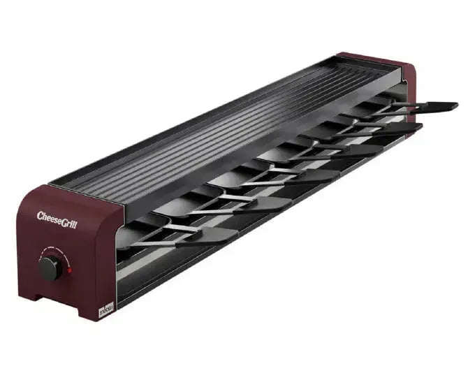 STÖCKLI Raclettegrill CheeseGrill 6 merlot red 74.6x11.6x11.8 cm in  präsentiert im Onlineshop von KAQTU Design AG. Fondue/Raclette ist von STÖCKLI