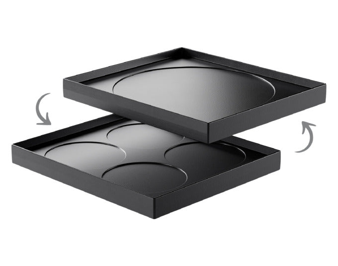 STÖCKLI Wende-Crêpeplatte für PizzaGrill 4 19.9x22.8x2.3 cm in  präsentiert im Onlineshop von KAQTU Design AG. Grillzubehör ist von STÖCKLI