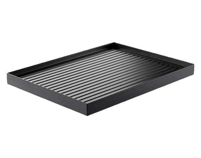 Wende-Grillplatte für den PizzaGrill 6 von STÖCKLI, ideal für vielseitiges Grillen und Backen, Maße: 30.7x22.8x2.3 cm.