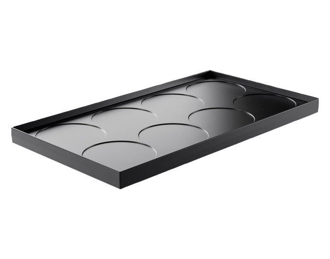 Die STÖCKLI Wende-Crêpeplatte ist ideal für den PizzaGrill 8, vielseitig einsetzbar für Crêpes und mehr, Maße: 41.5x22.8x2.3 cm.