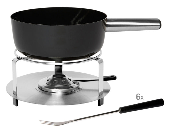 STÖCKLI Käsefonduegarnitur Atlantis Emotion 21 Inox Induktion ø 21 cm in  präsentiert im Onlineshop von KAQTU Design AG. Fondue/Raclette ist von STÖCKLI