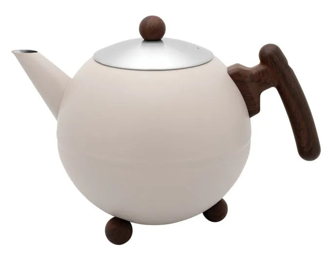 BREDEMEIJER Teekanne Bella Ronde 1.2 l beige/braun in  präsentiert im Onlineshop von KAQTU Design AG. Kanne ist von BREDEMEIJER
