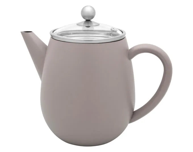 BREDEMEIJER Teekanne Duet Eva 1.1 l grau in  präsentiert im Onlineshop von KAQTU Design AG. Kanne ist von BREDEMEIJER
