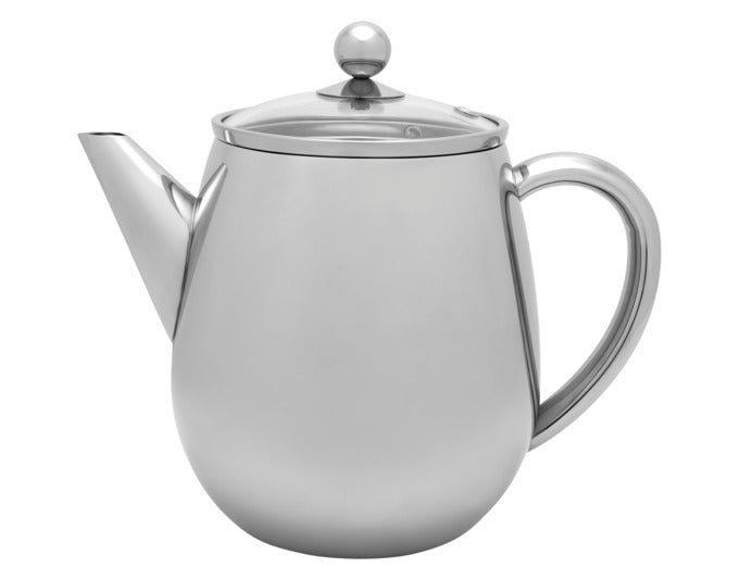BREDEMEIJER Teekanne Duet Eva 1.1 l silber glänzend in  präsentiert im Onlineshop von KAQTU Design AG. Kanne ist von BREDEMEIJER