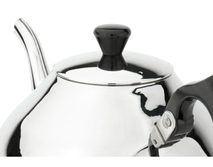 Elegante BREDEMEIJER Teekanne Ceylon aus Edelstahl, 1.2 l Fassungsvermögen, ideal für stilvollen Teegenuss.