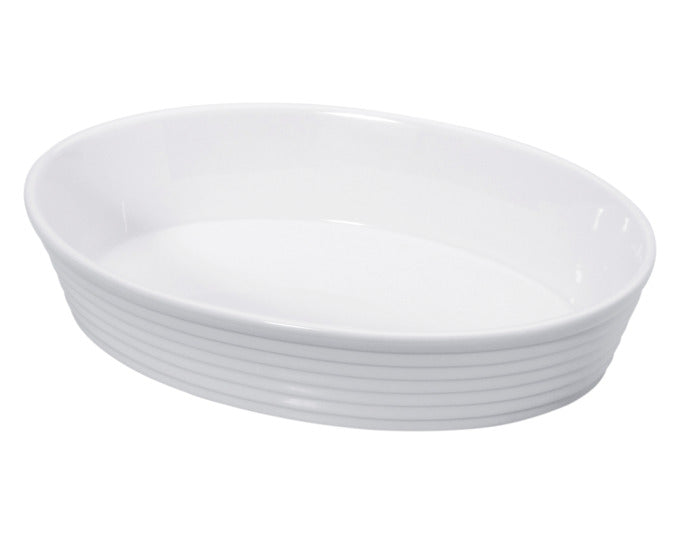 KÜCHENPROFI Auflaufform Burgund oval 26 cm weiss in  präsentiert im Onlineshop von KAQTU Design AG. Backform / Backblech ist von KÜCHENPROFI
