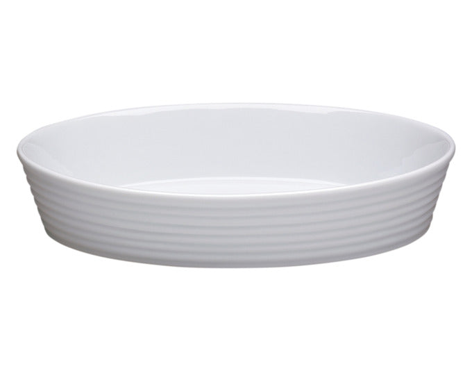 KÜCHENPROFI Auflaufform Burgund oval 30 cm weiss in  präsentiert im Onlineshop von KAQTU Design AG. Backform / Backblech ist von KÜCHENPROFI