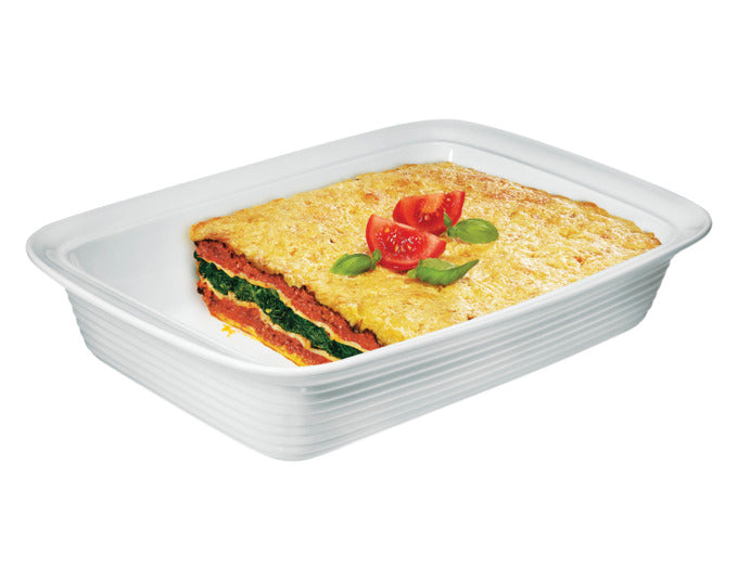 KÜCHENPROFI Lasagneform Burgund extra hoch 38 cm weiss in  präsentiert im Onlineshop von KAQTU Design AG. Backform / Backblech ist von KÜCHENPROFI