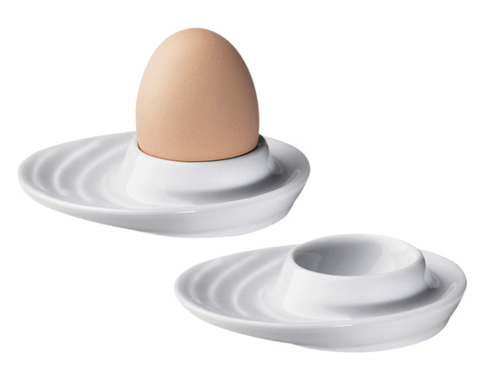 KÜCHENPROFI Eierbecher Burgund oval 2er Set ø 10.5 cm weiss in  präsentiert im Onlineshop von KAQTU Design AG. Eierbecher ist von KÜCHENPROFI
