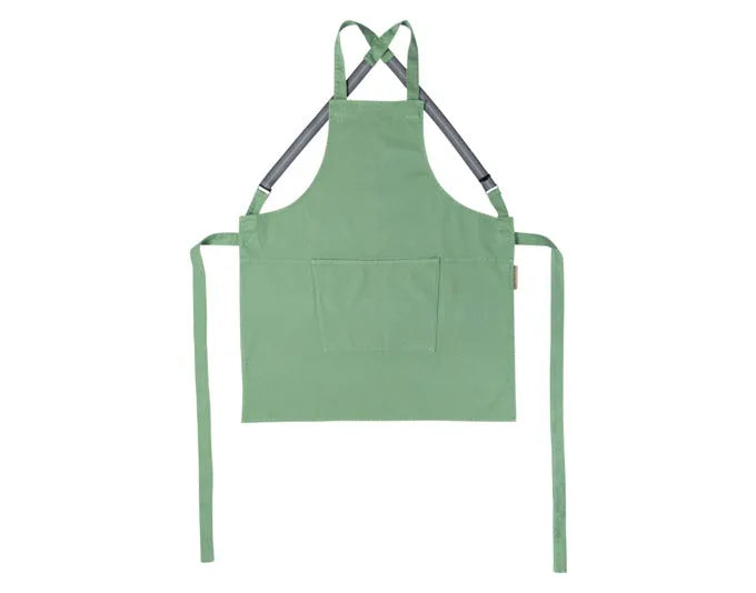 DUTCHDELUXES Schürze Hosenträger Canvas Fern Green in  präsentiert im Onlineshop von KAQTU Design AG. Küchenhelfer ist von DUTCHDELUXES