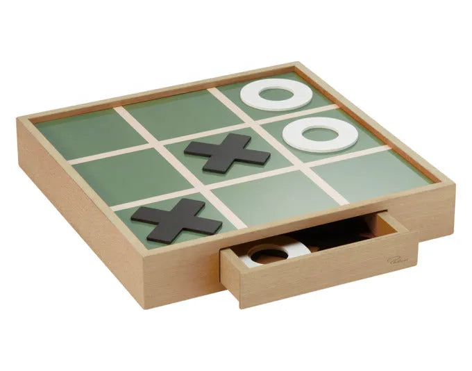 Elegantes PHILIPPI Brettspiel Giovanni, kombiniert Backgammon und TicTacToe, ideal für stilvolle Spielabende und als Geschenk.