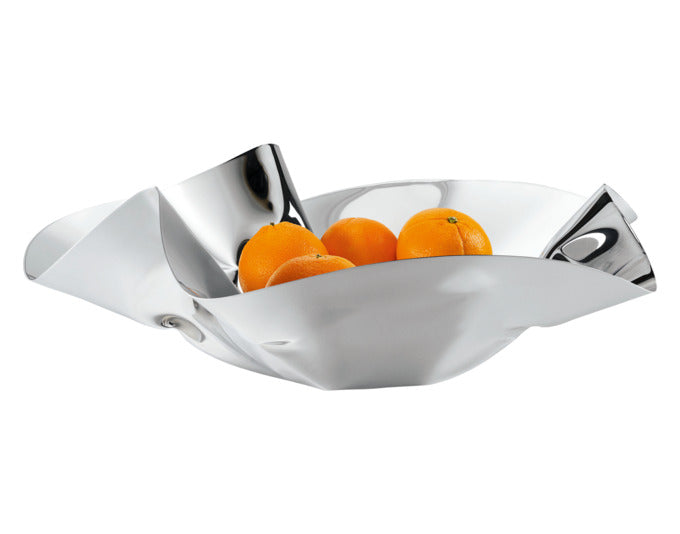 Elegante PHILIPPI Schale Margarethe XL aus Edelstahl, ø 52 cm, modernes Design, ideal für stilvolle Dekorationen.