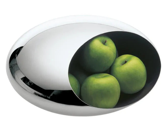 PHILIPPI Fruchtschale Cocoon Inox ø 30x14 cm in  präsentiert im Onlineshop von KAQTU Design AG. Schale ist von PHILIPPI