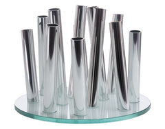 <tc><tc>PHILIPPI</tc></tc> Vase Bouquet Glass/Aluminum Ø 24 cm