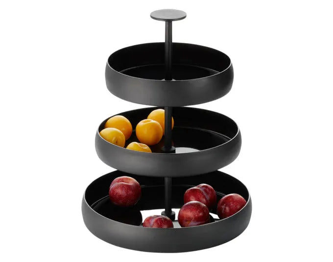 PHILIPPI Etagere Negretto Aluminium ø 31x42 cm schwarz in  präsentiert im Onlineshop von KAQTU Design AG. Küchenhelfer ist von PHILIPPI