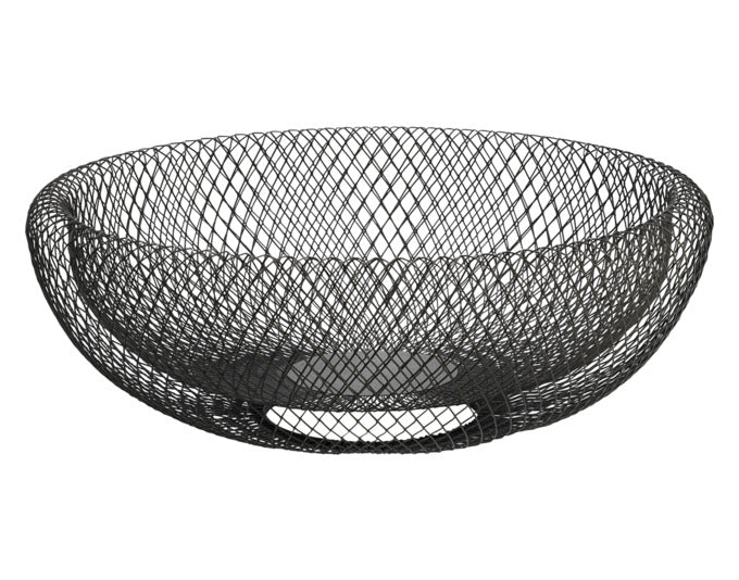 PHILIPPI Schale Mesh XL ø 40x15 cm schwarz in  präsentiert im Onlineshop von KAQTU Design AG. Schale ist von PHILIPPI