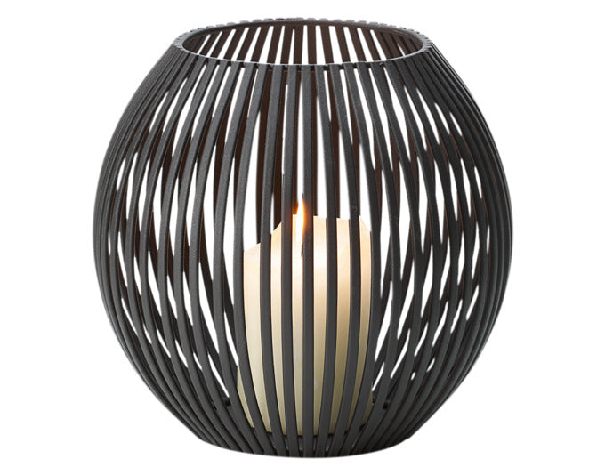 PHILIPPI Windlicht Louisiana S Metall ø 18x17 cm schwarz in  präsentiert im Onlineshop von KAQTU Design AG. Laterne ist von PHILIPPI