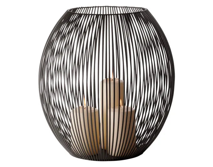 PHILIPPI Windlicht Louisiana XXL Metall ø 38x40 cm schwarz in  präsentiert im Onlineshop von KAQTU Design AG. Laterne ist von PHILIPPI