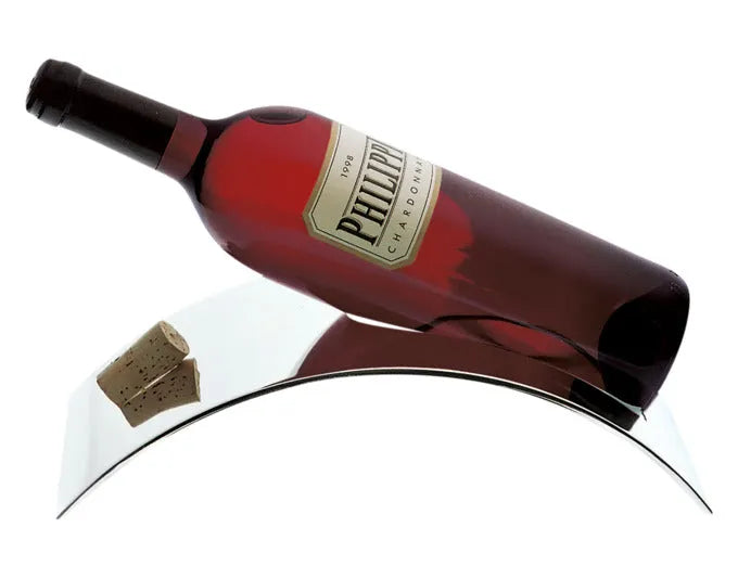 Eleganter PHILIPPI Flaschenhalter aus Edelstahl, 29x15x6 cm, ideal für stilvolle Präsentation und sicheren Halt Ihrer Flaschen.