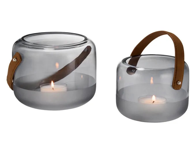 Elegantes Windlicht aus Glas, PHILIPPI Marlon L, Ø 18x14 cm, ideal für stimmungsvolle Beleuchtung und modernes Design.