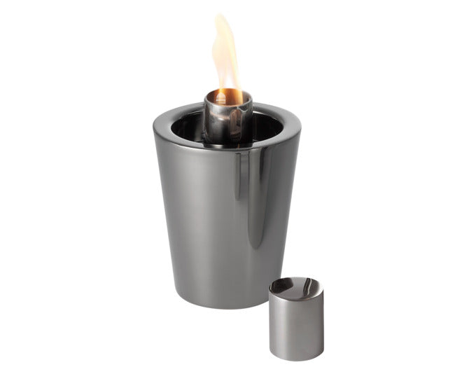 PHILIPPI Tischölfackel Tarcia Inox ø 9x13 cm schwarz in  präsentiert im Onlineshop von KAQTU Design AG. Fackel ist von PHILIPPI