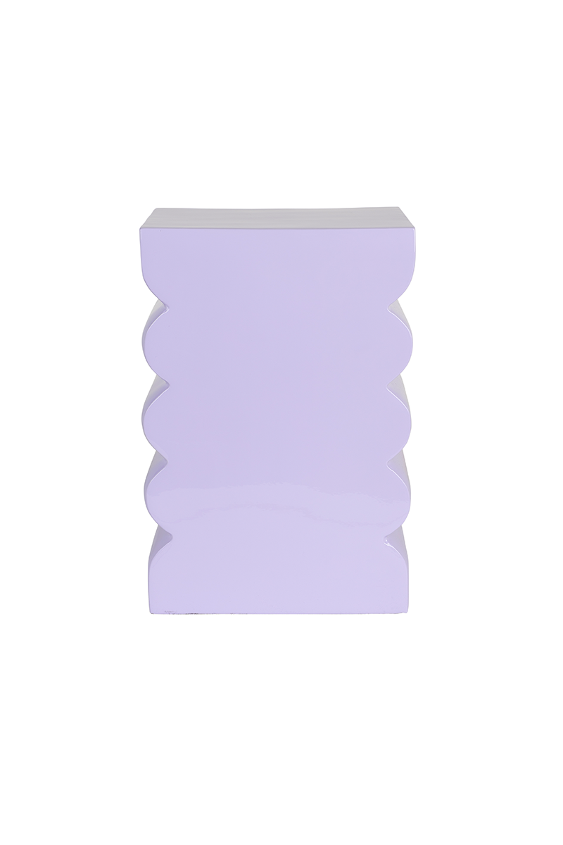 Hocker Curves in Shiny Lilac präsentiert im Onlineshop von KAQTU Design AG. Hocker ist von Zuiver