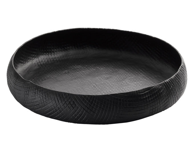 PHILIPPI Schale Outback flach Aluminium ø 31x6 cm schwarz in  präsentiert im Onlineshop von KAQTU Design AG. Schale ist von PHILIPPI