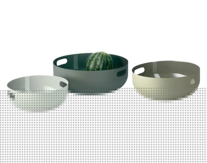 PHILIPPI Schalenset Copenhagen Metall 3tlg. in  präsentiert im Onlineshop von KAQTU Design AG. Schale ist von PHILIPPI