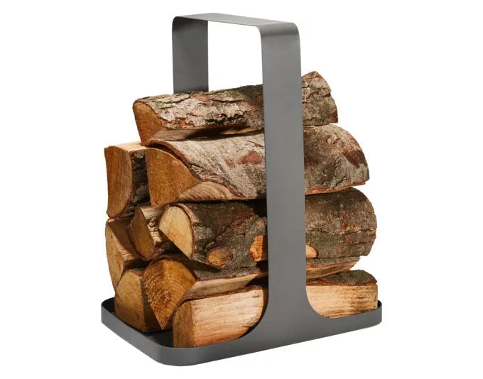 PHILIPPI Kaminholzkorb Log Metall 36x26x44 grau in  präsentiert im Onlineshop von KAQTU Design AG. Aufbewahrungskorb ist von PHILIPPI