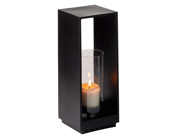 PHILIPPI Windlicht Wisma S ø 12x32 cm schwarz in  präsentiert im Onlineshop von KAQTU Design AG. Laterne ist von PHILIPPI
