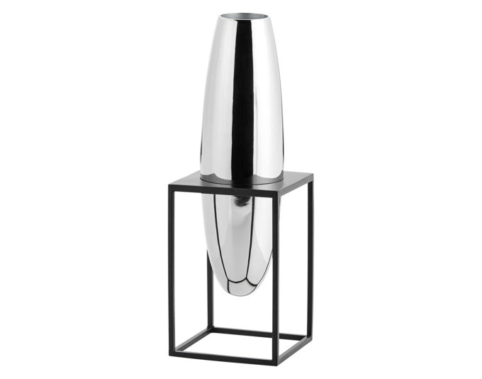 PHILIPPI Vase Solero im Ständer S Metall 10x10x30 cm in  präsentiert im Onlineshop von KAQTU Design AG. Vase ist von PHILIPPI