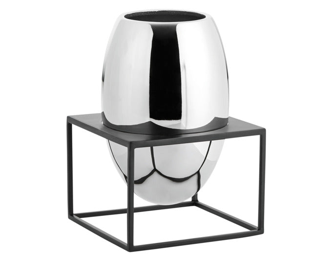 PHILIPPI Vase Solero im Ständer L Metall 14x14x21 cm in  präsentiert im Onlineshop von KAQTU Design AG. Vase ist von PHILIPPI