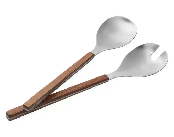 PHILIPPI Salatbesteck Brick Nussbaum/Edelstahl 31 cm 2 tlg. in  präsentiert im Onlineshop von KAQTU Design AG. Salatzubehör ist von PHILIPPI