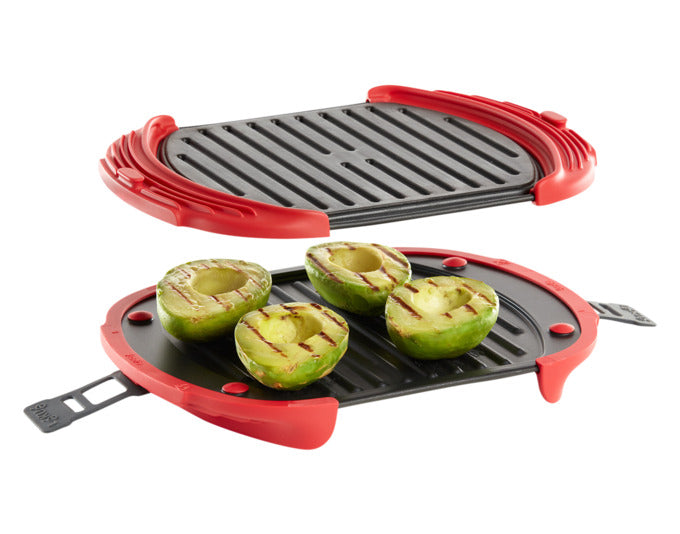 Der LÉKUÉ Grill XL für die Mikrowelle ermöglicht schnelles und gesundes Grillen von Speisen direkt in der Mikrowelle.