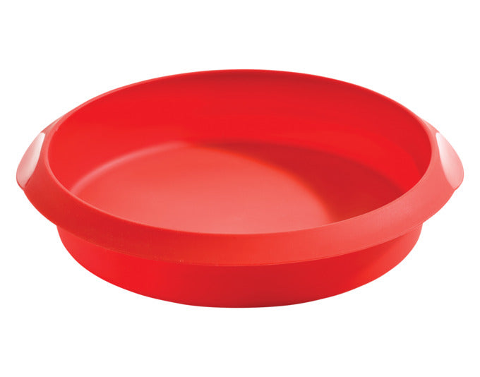 LÉKUÉ Backform rund Silikon ø 20 cm rot in  präsentiert im Onlineshop von KAQTU Design AG. Backform / Backblech ist von LEKUE