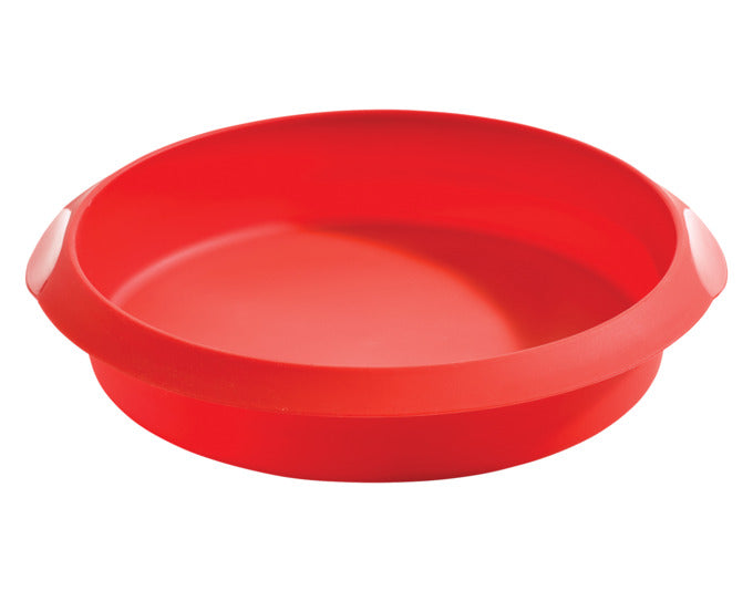 LÉKUÉ Backform rund Silikon ø 24 cm rot in  präsentiert im Onlineshop von KAQTU Design AG. Backform / Backblech ist von LEKUE