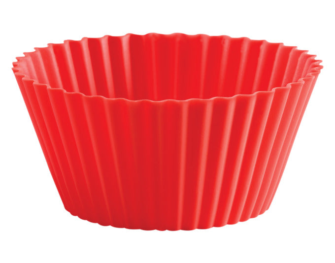LÉKUÉ Muffinförmchen Silikon 6 Stück ø 7 cm rot in  präsentiert im Onlineshop von KAQTU Design AG. Backform / Backblech ist von LEKUE