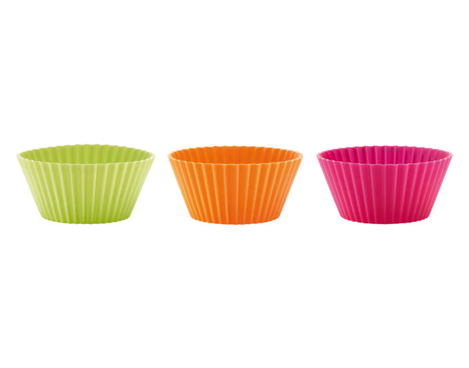 LÉKUÉ Muffinförmchen Silikon 12 Stück ø 7 cm assortiert in  präsentiert im Onlineshop von KAQTU Design AG. Backform / Backblech ist von LEKUE