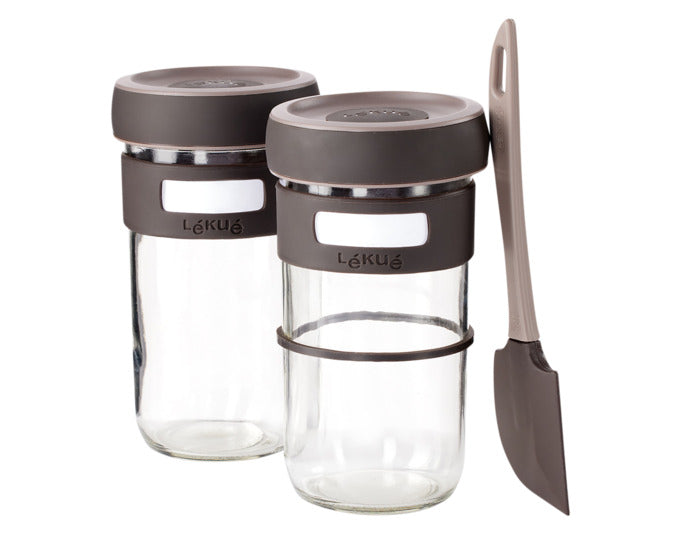 LÉKUÉ Sauerteig Starter-Set in  präsentiert im Onlineshop von KAQTU Design AG. Aufbewahrungsbehälter ist von LEKUE