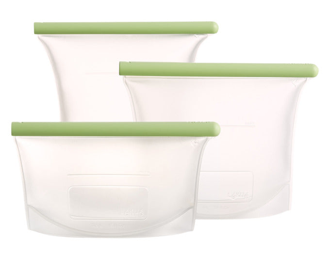 LÉKUÉ Silikonbeutel wiederverwendbar 3er Set 0.5/1/1.5 l in  präsentiert im Onlineshop von KAQTU Design AG. Küchenhelfer ist von LEKUE