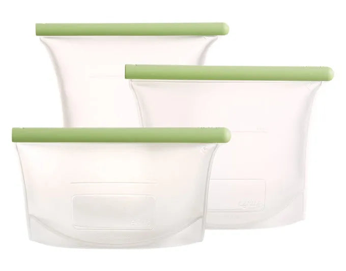 LÉKUÉ Silikonbeutel wiederverwendbar 3er Set 0.5/1/1.5 l in  präsentiert im Onlineshop von KAQTU Design AG. Küchenhelfer ist von LEKUE