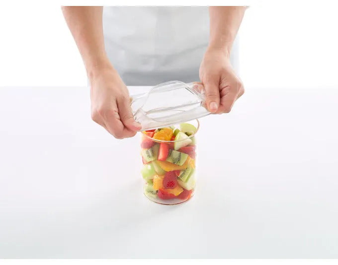 LÉKUÉ Abdeckhaube Silikon 2 Stück ø 11 cm transparent in  präsentiert im Onlineshop von KAQTU Design AG. Topf ist von LEKUE