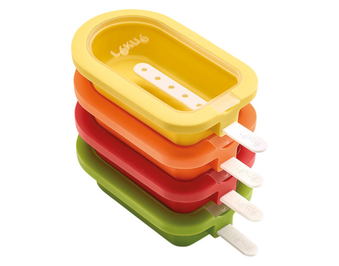 LÉKUÉ Glaceform Magnum 4 Stück Silikon assortiert in  präsentiert im Onlineshop von KAQTU Design AG. Barzubehör ist von LEKUE