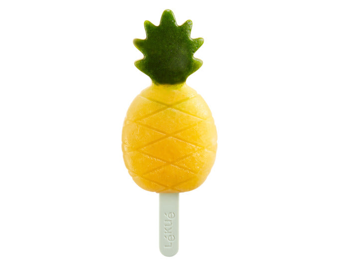 Set aus 4 tropischen Eisformen (Melone/Ananas) aus Silikon von LÉKUÉ. Perfekt für kreative, sommerliche Eisideen.