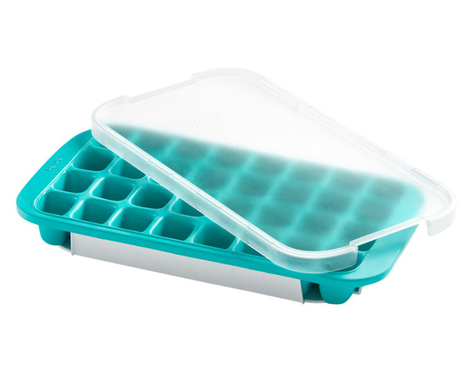 LÉKUÉ Eiswürfelform mit Deckel 34x19 cm türkis in  präsentiert im Onlineshop von KAQTU Design AG. Barzubehör ist von LEKUE