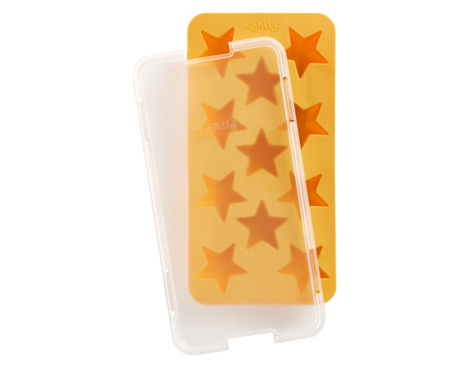 LÉKUÉ Eiswürfelform Stern mit Deckel 23x12 cm gelb in  präsentiert im Onlineshop von KAQTU Design AG. Barzubehör ist von LEKUE